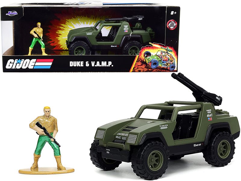 Rapid Vehicles V.A.M.P. Olive Green and Duke Diecast Figurine "G.I. Joe" "Hollywood Rides" Series...