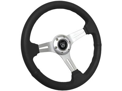 VSW S6 Series Sport Leather Steering Wheels - ST3014BLK