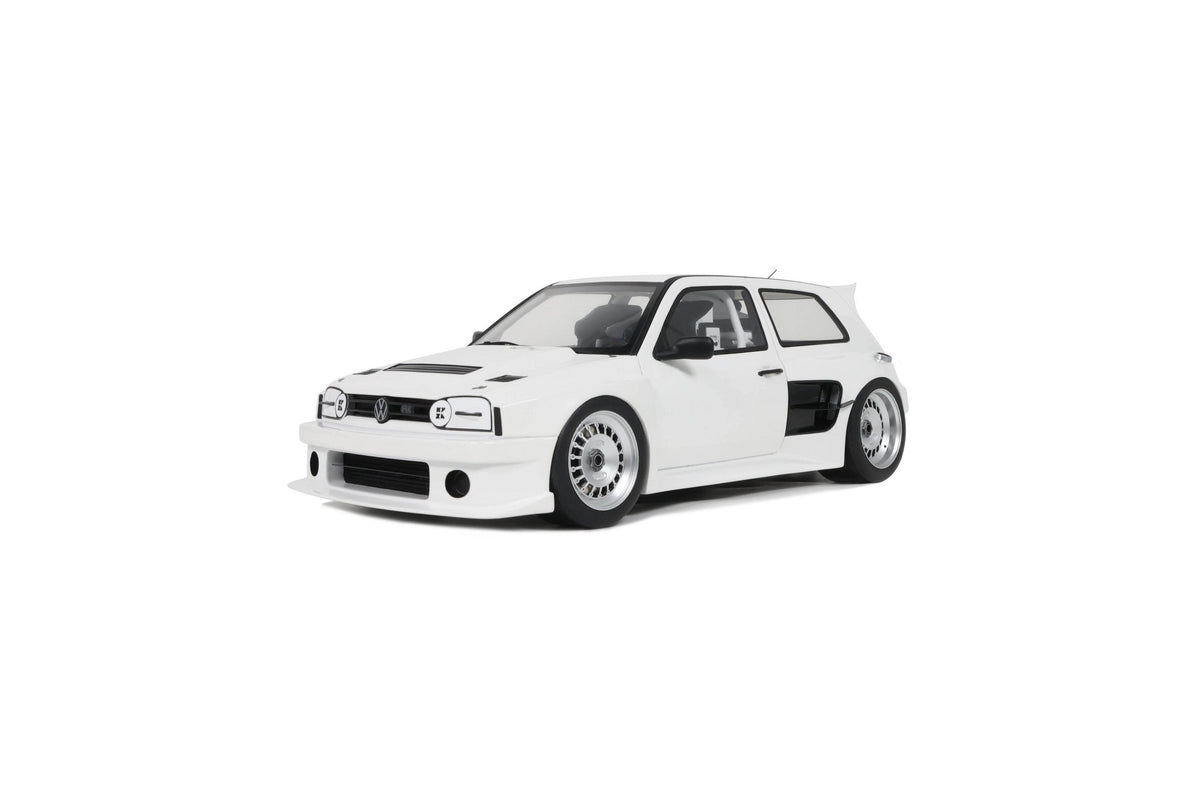 STM Diecast Otto 2024 Volkswagen Golf MK III Khyzyl Saleem White 1:18 - View 4