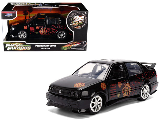 Rapid Vehicles Volkswagen Jetta Black with Graphics "Fast & Furious Remix - 25th Anniversary"...