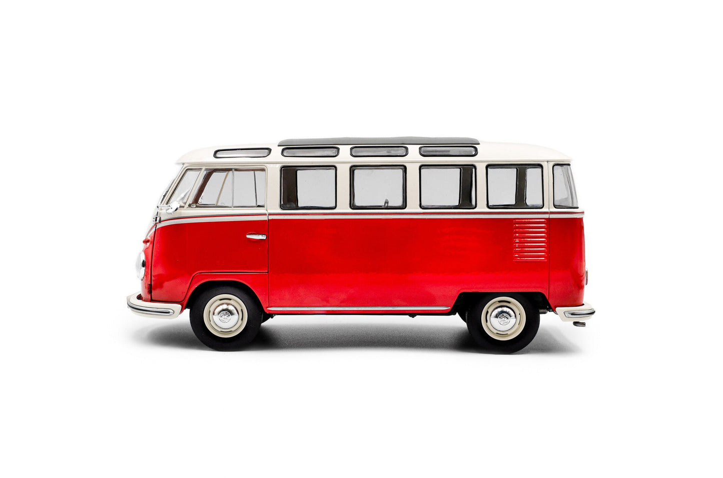 Solido 1962 Volkswagen T1 Samba Minibus Red 1:18