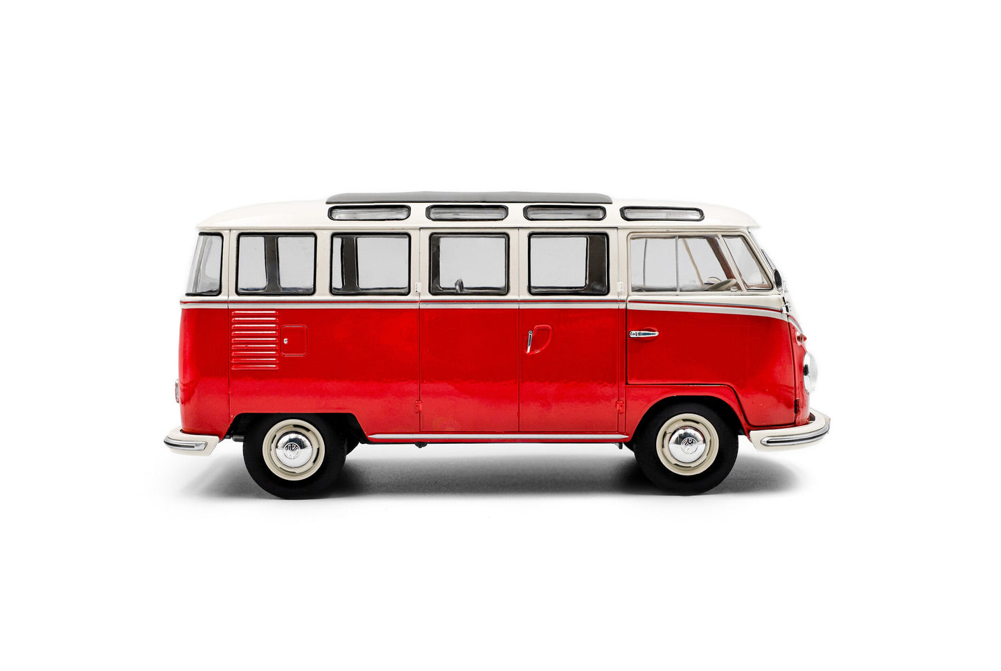 Solido 1962 Volkswagen T1 Samba Minibus Red 1:18