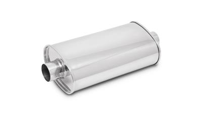 Muffler Oval Stainless 2IN Ctr - VIB1100