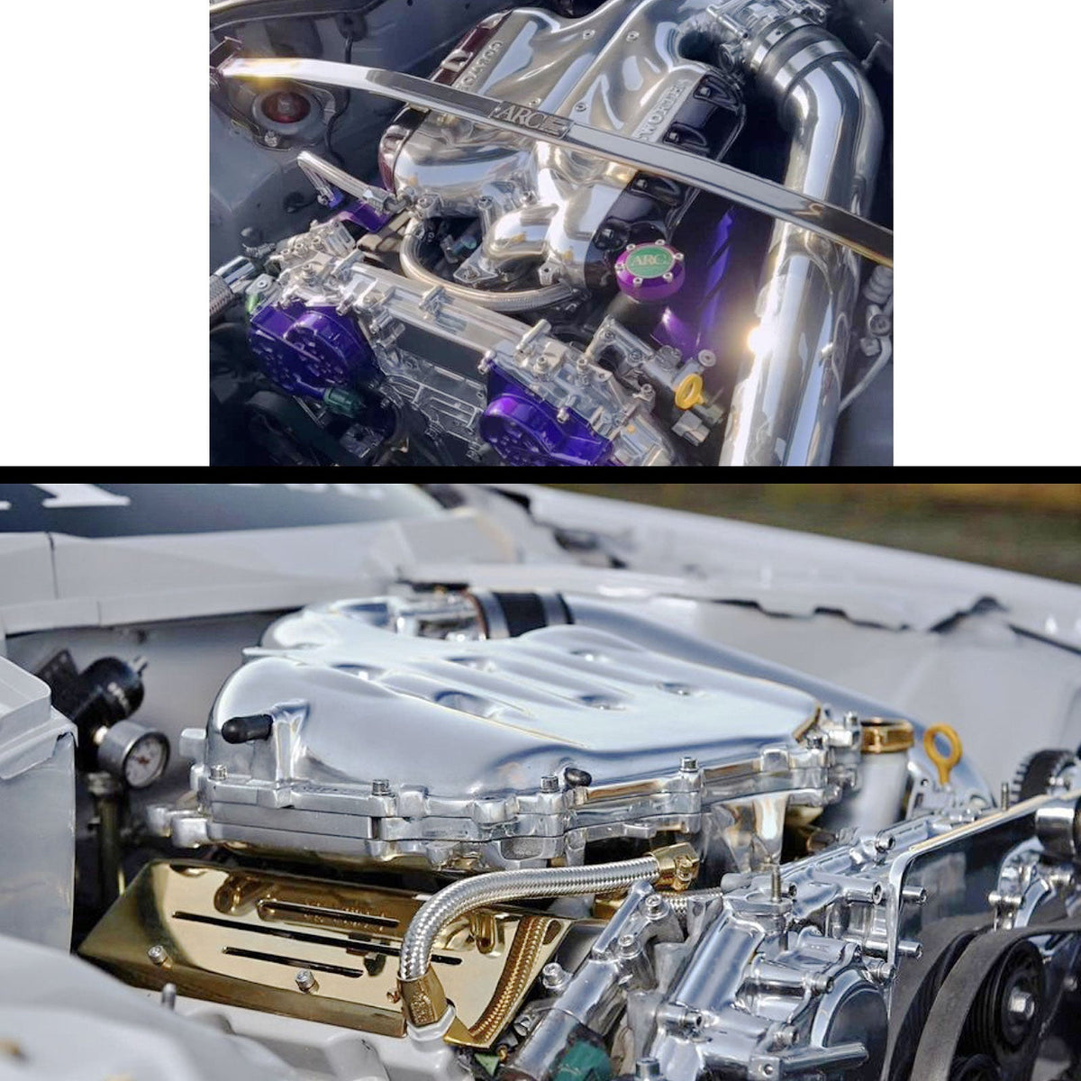 STRATEC SYSTEMS Rare Aluminum Coil Cover Plate For Nissan 350Z Infiniti G35 VQ35 Z33 Fairlady -...