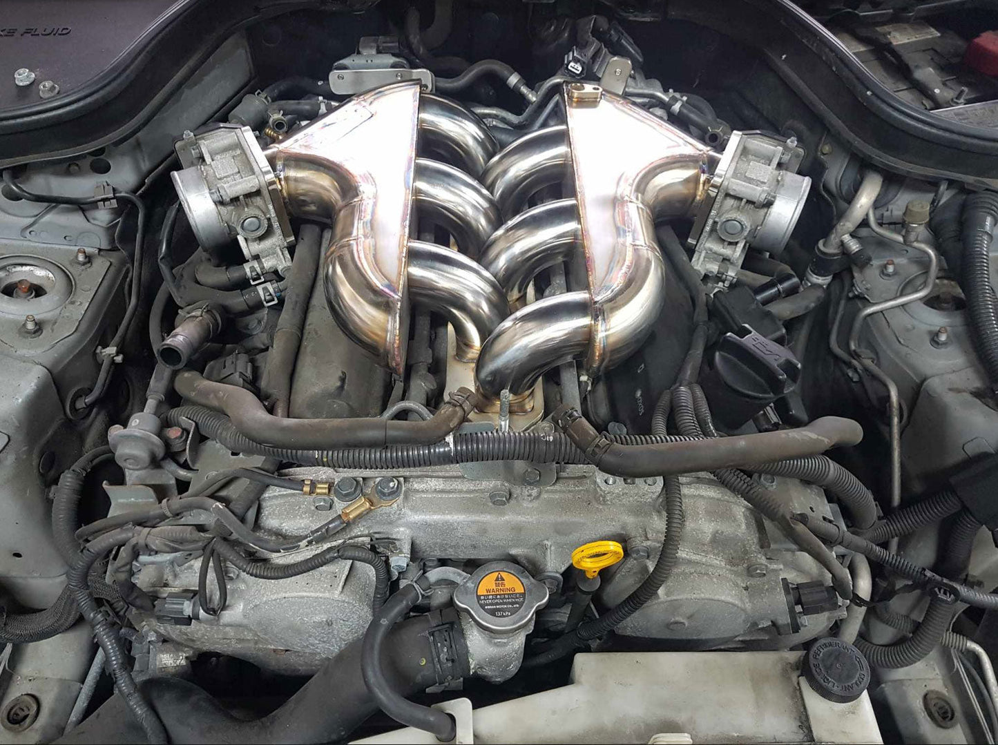 Upper Custom Intake Manifold Plenum For Nissan 370Z G37 Q50 VQ37VHR