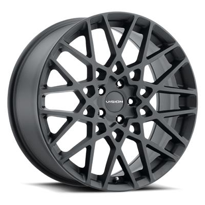 Vision Street Designs 474 Recoil Series Satin Black Wheels - 4742865SB35