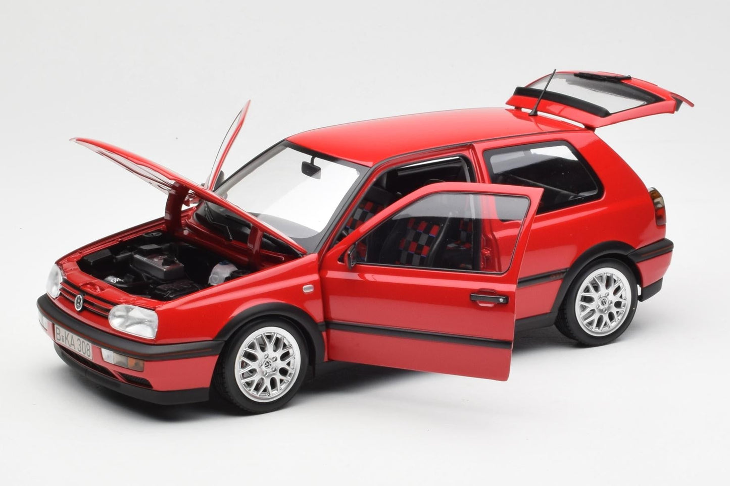 Norev 1996 VW Golf GTI MK3 20th Anniversary Edition Flash Red 1:18