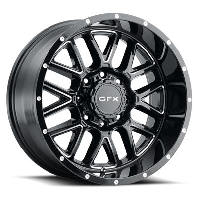 Voxx G-FX TM5 Gloss Black Wheels with Milled Spokes - S907