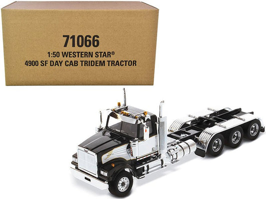 Rapid Vehicles Western Star 4900 SF Tridem Day Cab Truck Tractor Black "Transport Series" 1/50...