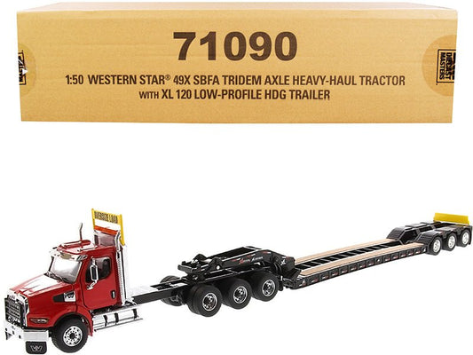 Rapid Vehicles Western Star 49X SBFA Tridem Axle Heavy-Haul Tractor with XL 120 Low-Profile HDG...