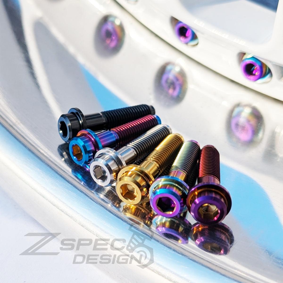ZSPEC M7-1.0x32mm Wheel Assembly Bolt, Titanium Grade-5, Per Each