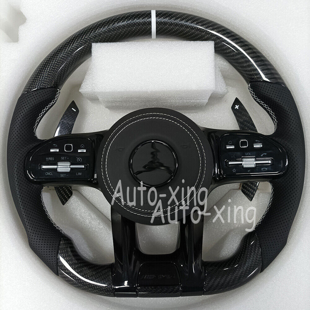 Mercedes-Benz 2020+ AMG Performance Style Customizable Steering Wheel (Fits 2010+ All Models)