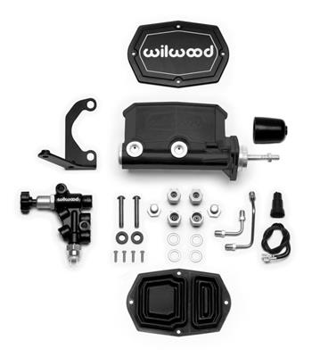 Wilwood Aluminum Tandem Compact Master Cylinder Kits - 26114961BK