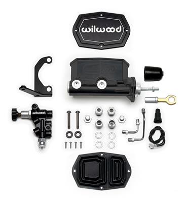 Wilwood Aluminum Tandem Compact Master Cylinder Kits - 26115522BK