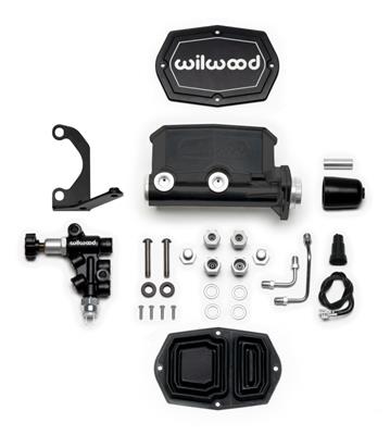 Wilwood Aluminum Tandem Compact Master Cylinder Kits - 26115661BK