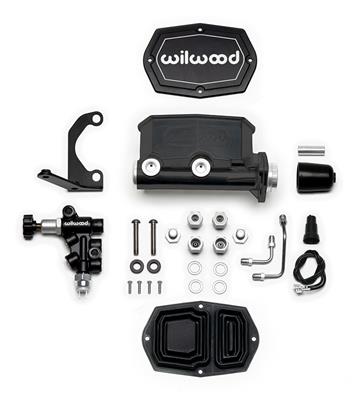 Wilwood Aluminum Tandem Compact Master Cylinder Kits - 26115545BK