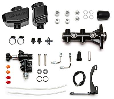 Wilwood Remote Tandem Master Cylinder Kits with GM-Style Angled Reservoirs - 26116962BK
