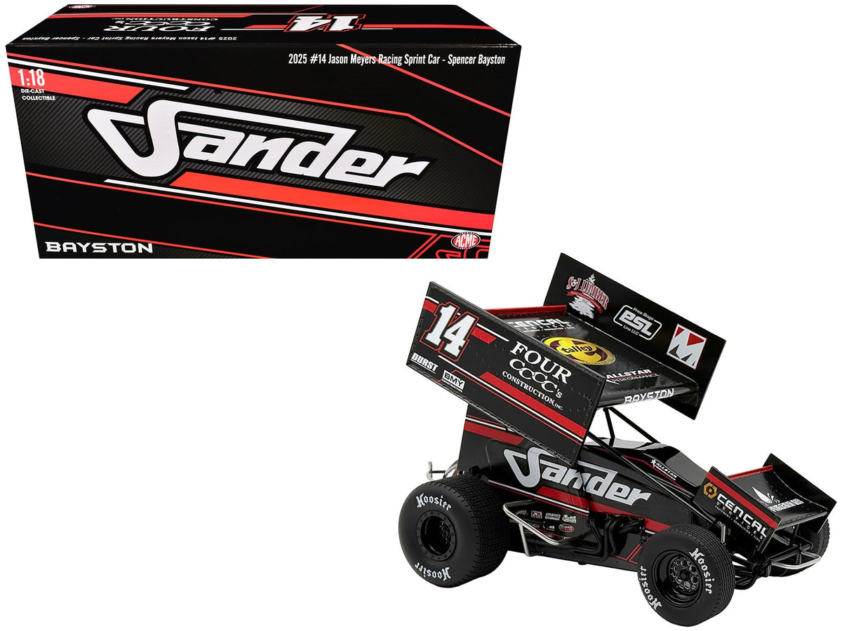 Rapid Vehicles Winged Sprint Car #14 Spencer Bayston "Four CCCC's Construction - Sander" Jason...