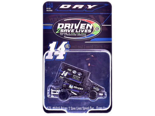 Rapid Vehicles Winged Sprint Car #14CC Corey Day (Blue Version) "Driven 2 Save Lives" Jason...