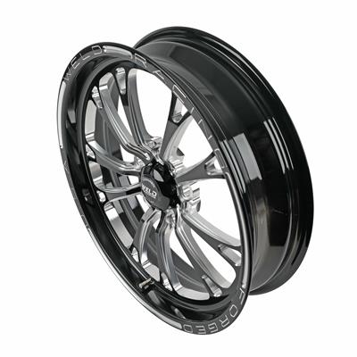 Weld Racing Wheel, V-Series Front Runner, Forged Aluminum, Gloss Black Milled, 17 in. x 4.5 in., 5 - 84C1704274B
