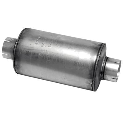 Dynomax Performance Muffler, Heavy Duty, 4 in. Inlet/4 in. Outlet, Stainless Steel, Each - 21172