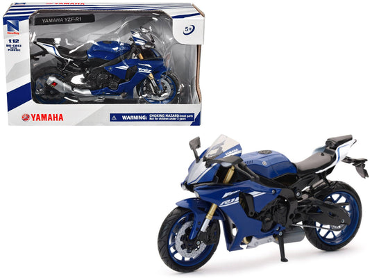 Rapid Vehicles Yamaha YZF-R1 Motorcycle Blue 1/12 Diecast Model by New Ray  free shipping USA