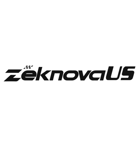 Zeknova Vinyl Sticker – 24" Black, White, or Silver (4-Pack)