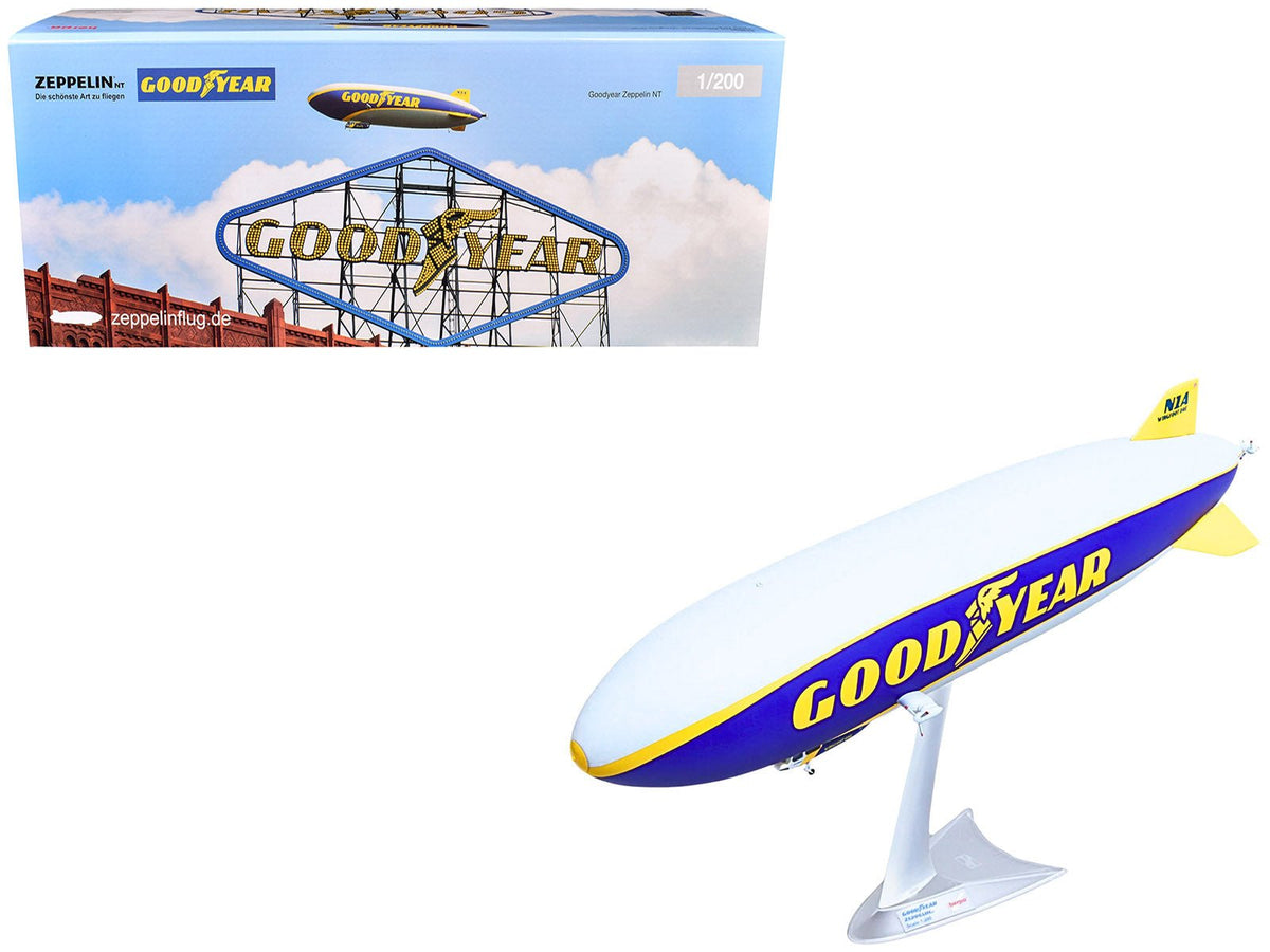 Rapid Vehicles Zeppelin NT Aircraft "Goodyear Blimp - Wingfoot One" (N1A) Gray and Blue with...