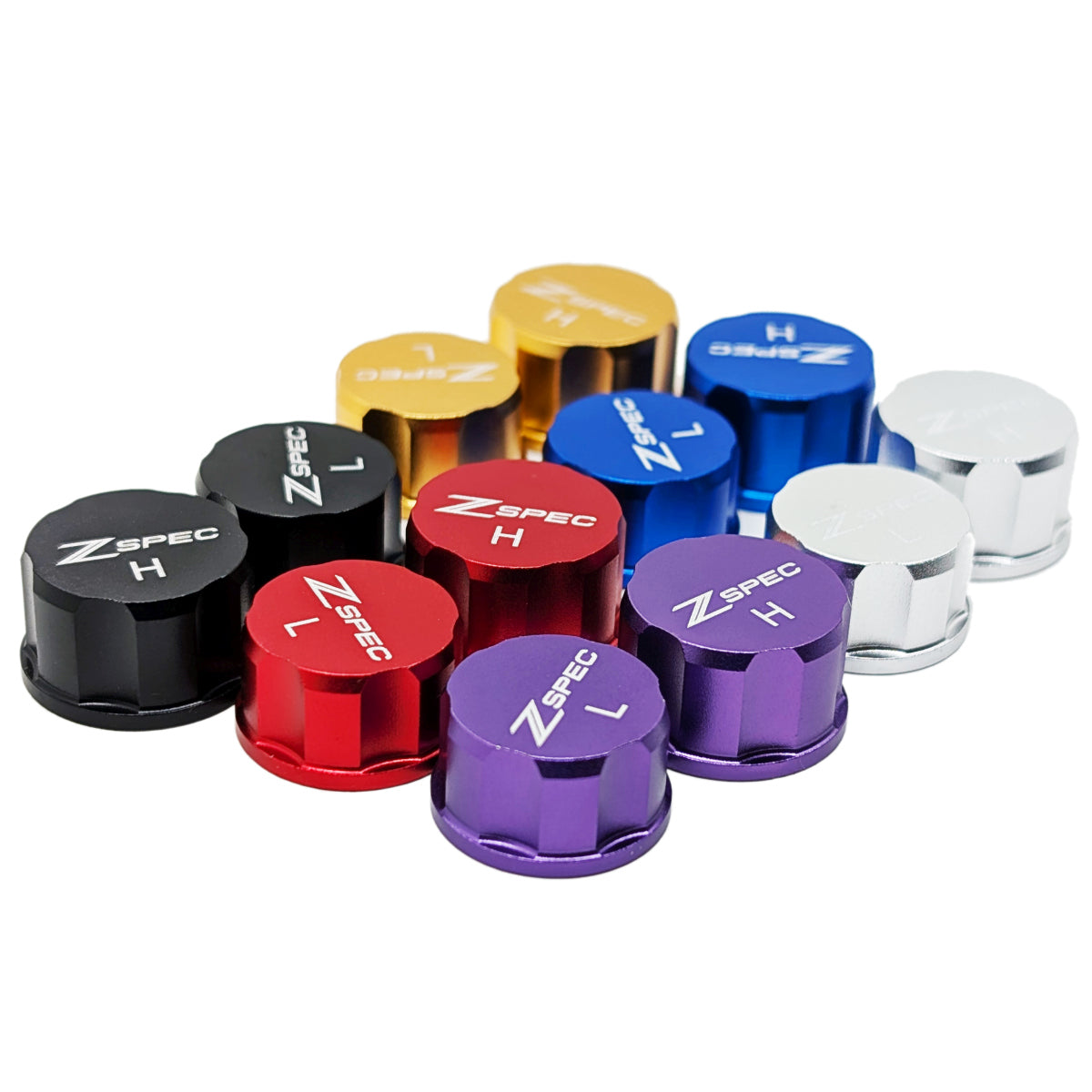 ZSPEC Billet AC Dress Up Caps Set, High & Low, for R-1234YF Systems