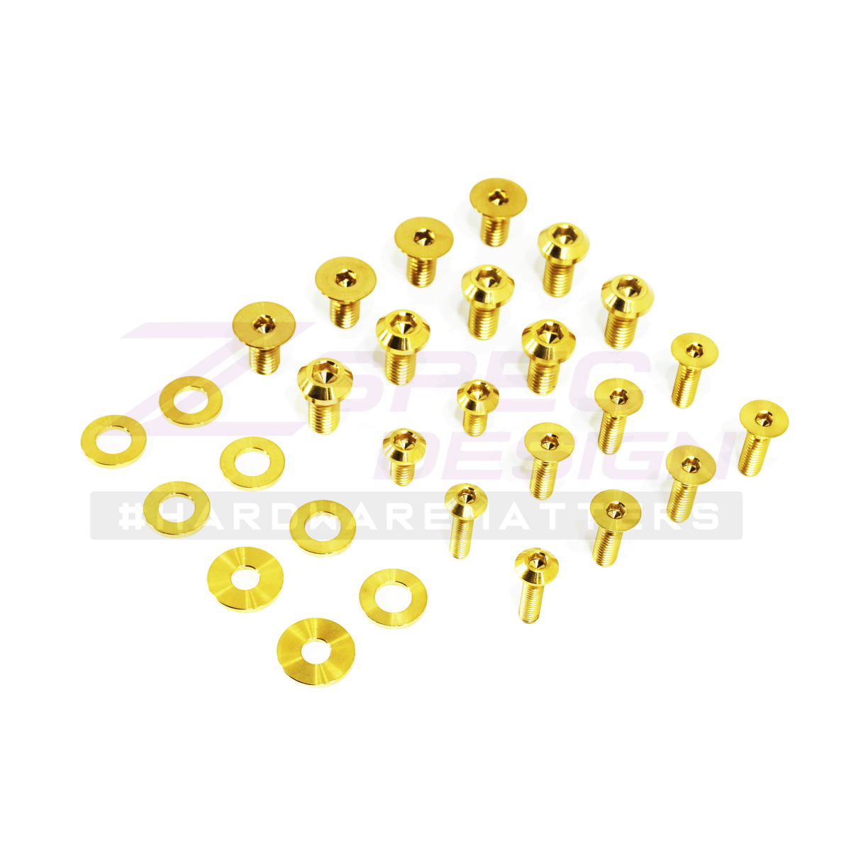ZSPEC Dress Up Bolts® Fastener Kit, Door Jams Area for Nissan Z34 370z, Titanium