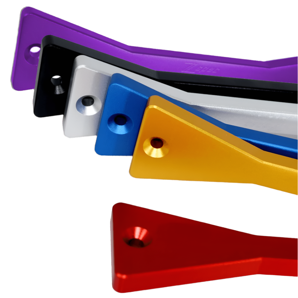 ZSPEC Battery Hold Down/Bracket for '09-20 Nissan 370z Z34, Billet w/ Stainless Hardware