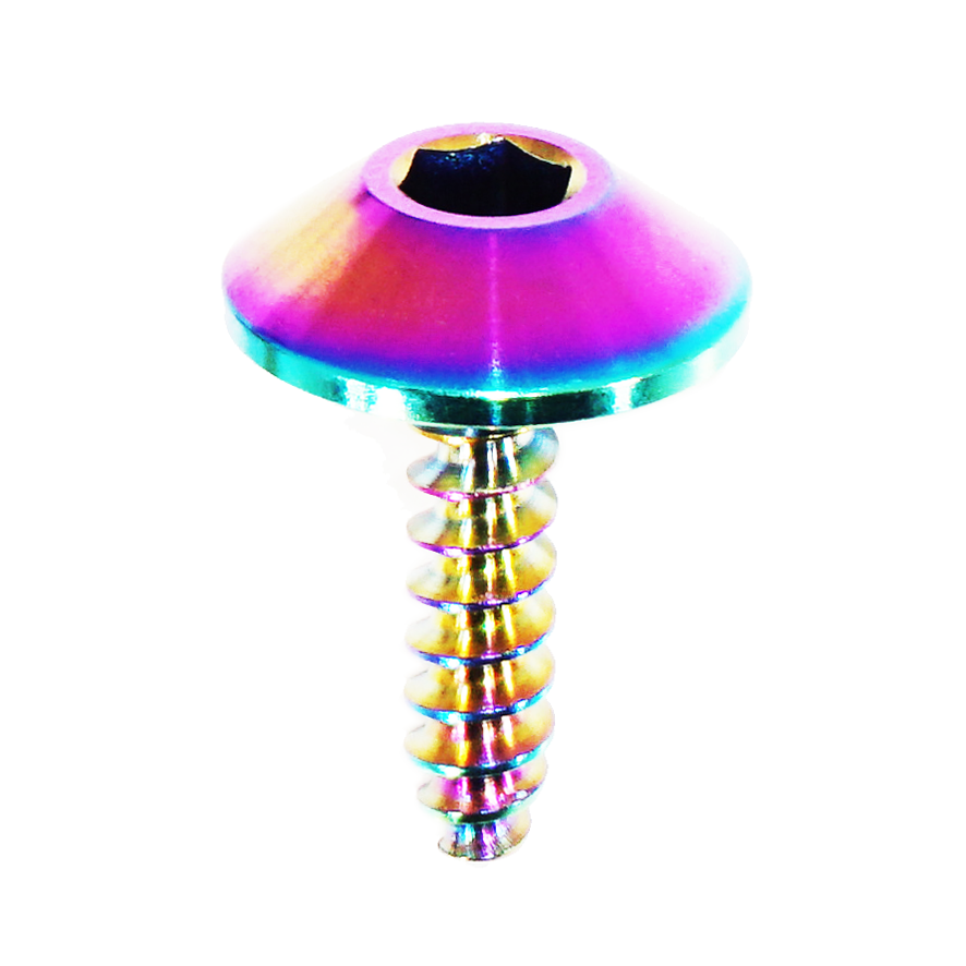 ZSPEC Angled Coarse M4x16mm Fastener, Titanium Grade-5, per Each