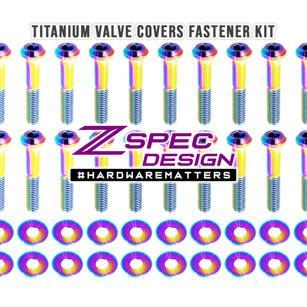 ZSPEC Titanium Valve Covers Fastener Kit for '16+ Chevy V8 Camaro SS