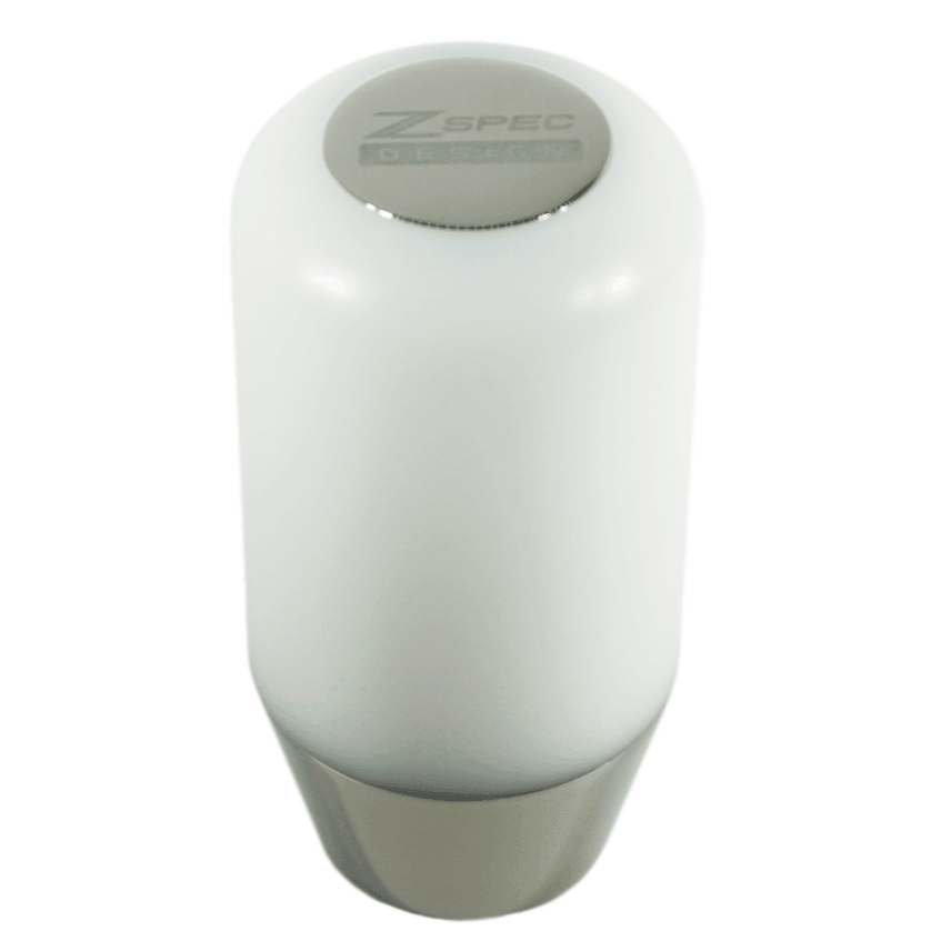 ZSPEC Shift Knob, M8-1.25, Delrin & Stainless, 4-Speed Shift Pattern Coin