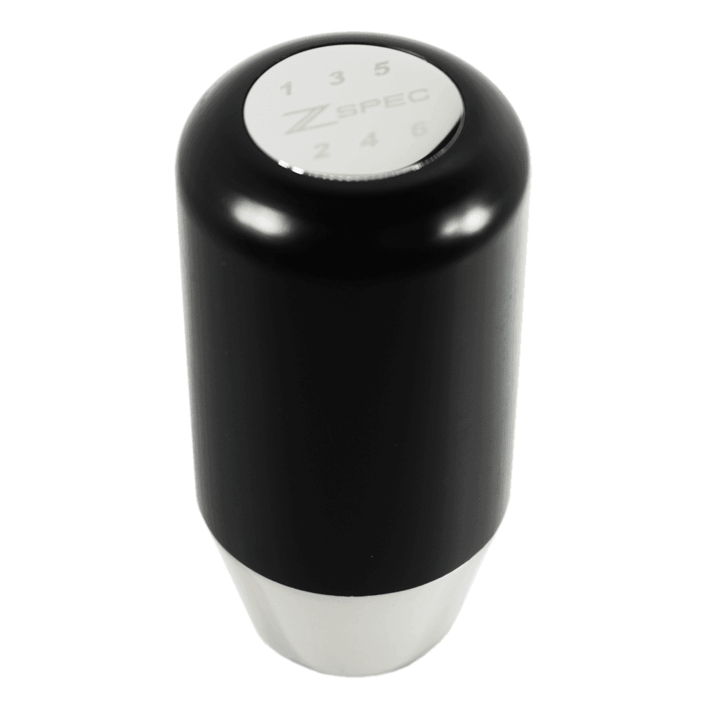 ZSPEC Shift Knob, M10-1.5, Delrin & Stainless, 6-Speed Shift Pattern Coin