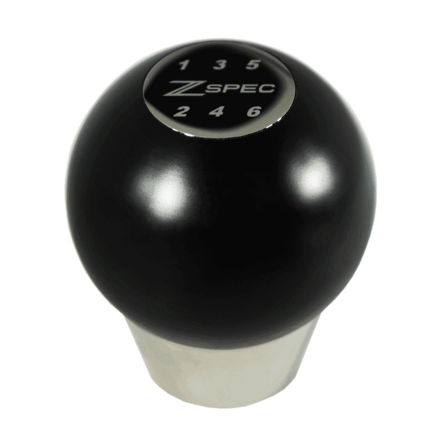 ZSPEC Shift Knob, M8-1.25, Delrin & Stainless, 6-Speed Shift Pattern Coin