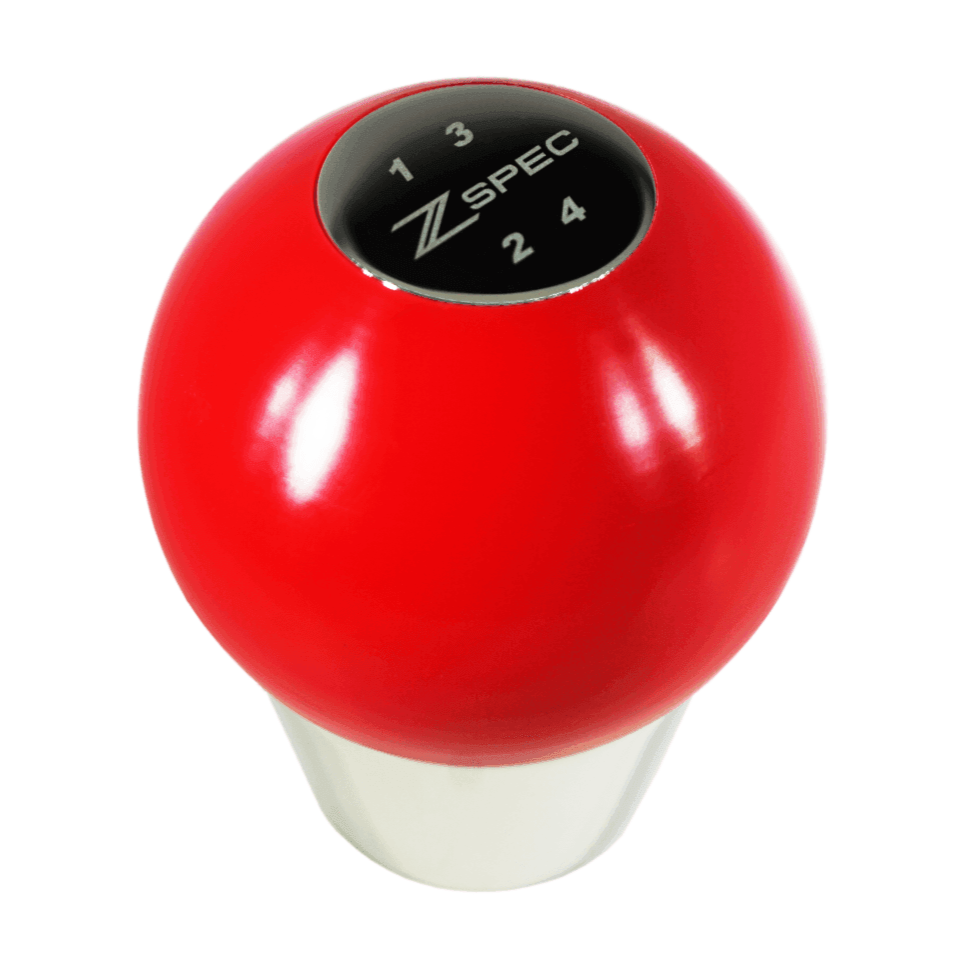 ZSPEC Shift Knob, M8-1.25, Delrin & Stainless, 4-Speed Shift Pattern Coin