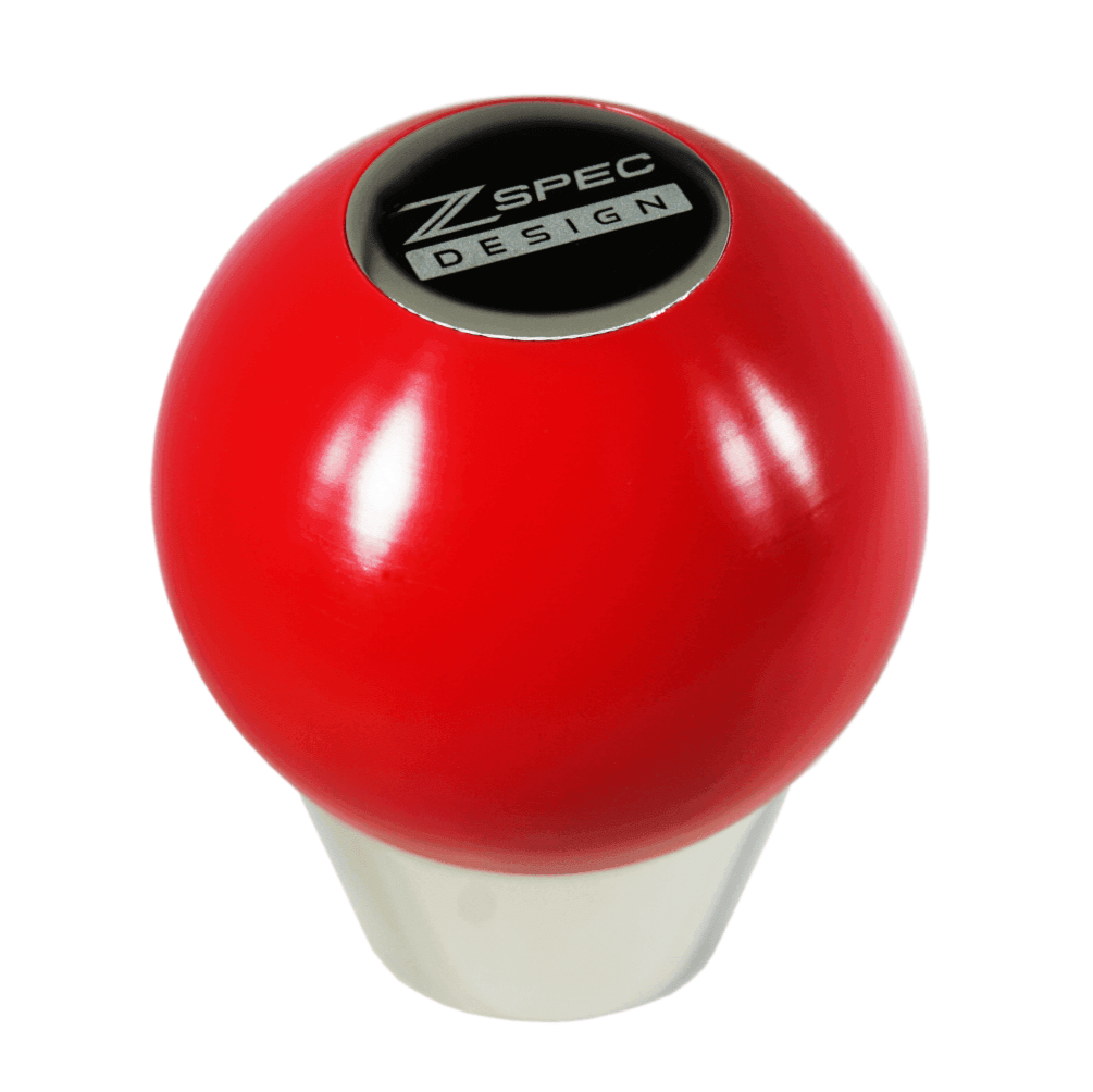 ZSPEC Shift Knob, M8-1.25, Delrin & Stainless, 5-Speed Shift Pattern Coin
