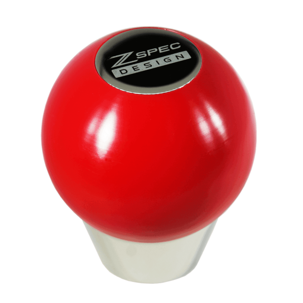ZSPEC Shift Knob, M12-1.25, Delrin & Stainless, 4-Speed Shift Pattern Coin