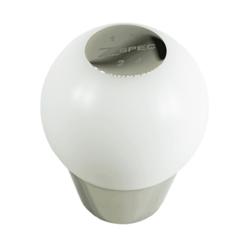 ZSPEC Shift Knob, M8-1.25, Delrin & Stainless, 4-Speed Shift Pattern Coin