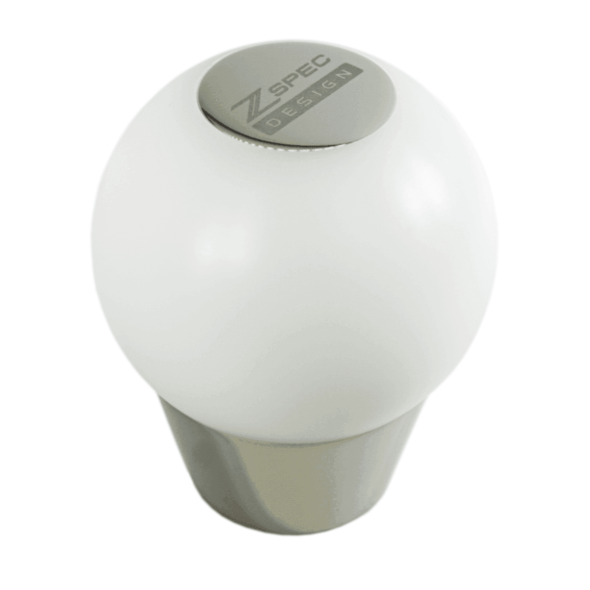 ZSPEC Shift Knob, M8-1.25, Delrin & Stainless, 5-Speed Shift Pattern Coin