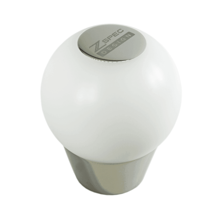 ZSPEC Shift Knob, M12-1.25, Delrin & Stainless, 5-Speed Shift Pattern Coin