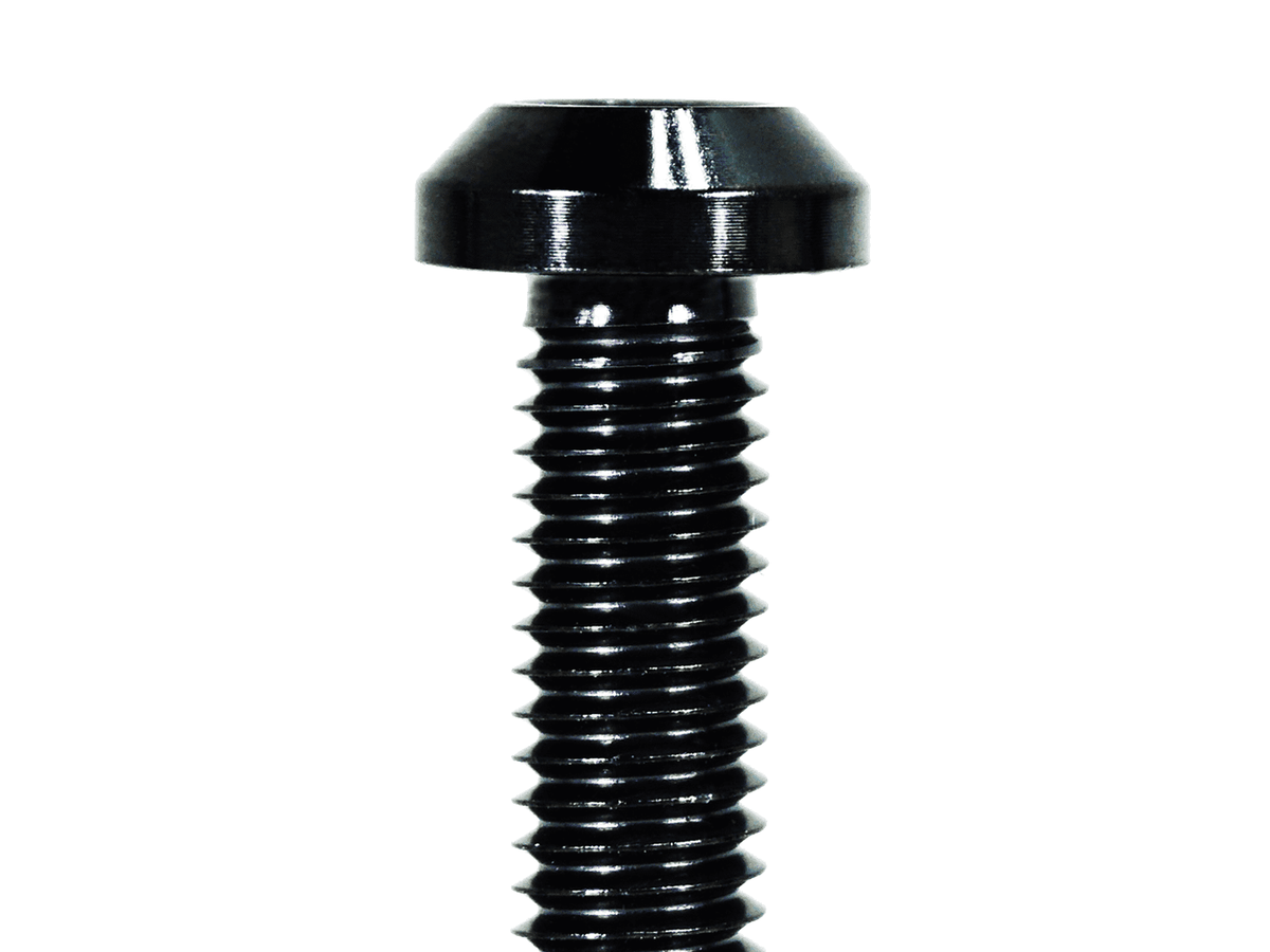 ZSPEC M8-1.25x35mm Dress Up Bolt® Fastener, Angled Head, Titanium Grade-5, Per Each