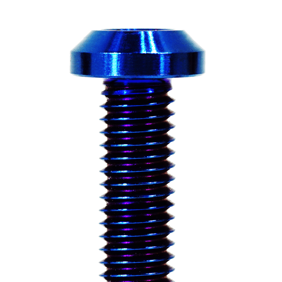 ZSPEC M8-1.25x25mm Dress Up Bolts® Fastener, Angled Head, Titanium Grade-5, Per Each