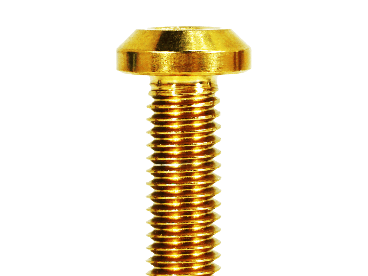 ZSPEC M8-1.25x35mm Dress Up Bolt® Fastener, Angled Head, Titanium Grade-5, Per Each