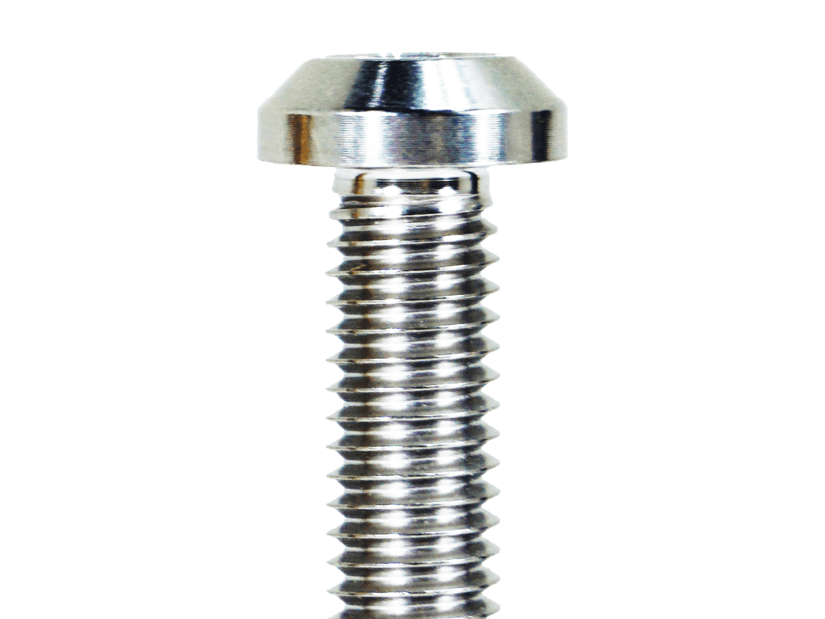 ZSPEC M8-1.25x35mm Dress Up Bolt® Fastener, Angled Head, Titanium Grade-5, Per Each