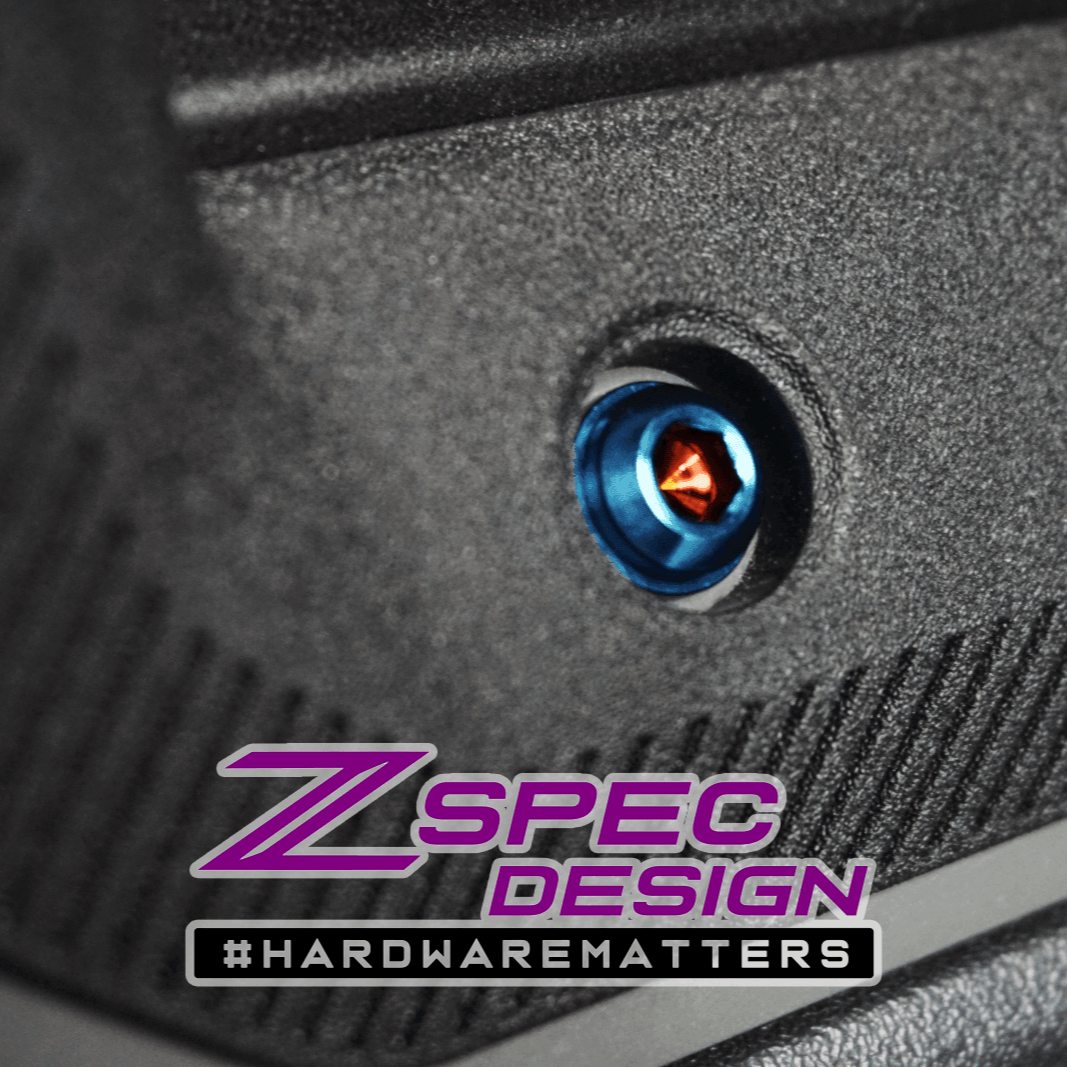 ZSPEC Interior Dress Up Bolts® Fastener Kit for 21+ Ford Bronco 2.7L, Titanium & Billet