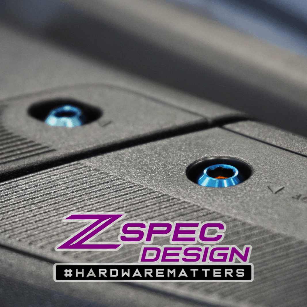 ZSPEC Interior Dress Up Bolts® Fastener Kit for 21+ Ford Bronco 2.7L, Titanium & Billet