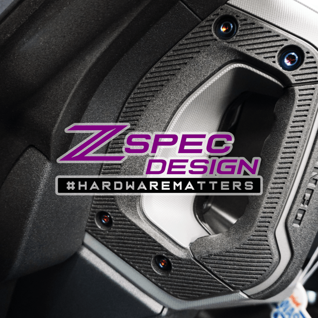 ZSPEC Interior Dress Up Bolts® Fastener Kit for 21+ Ford Bronco 2.7L, Titanium & Billet