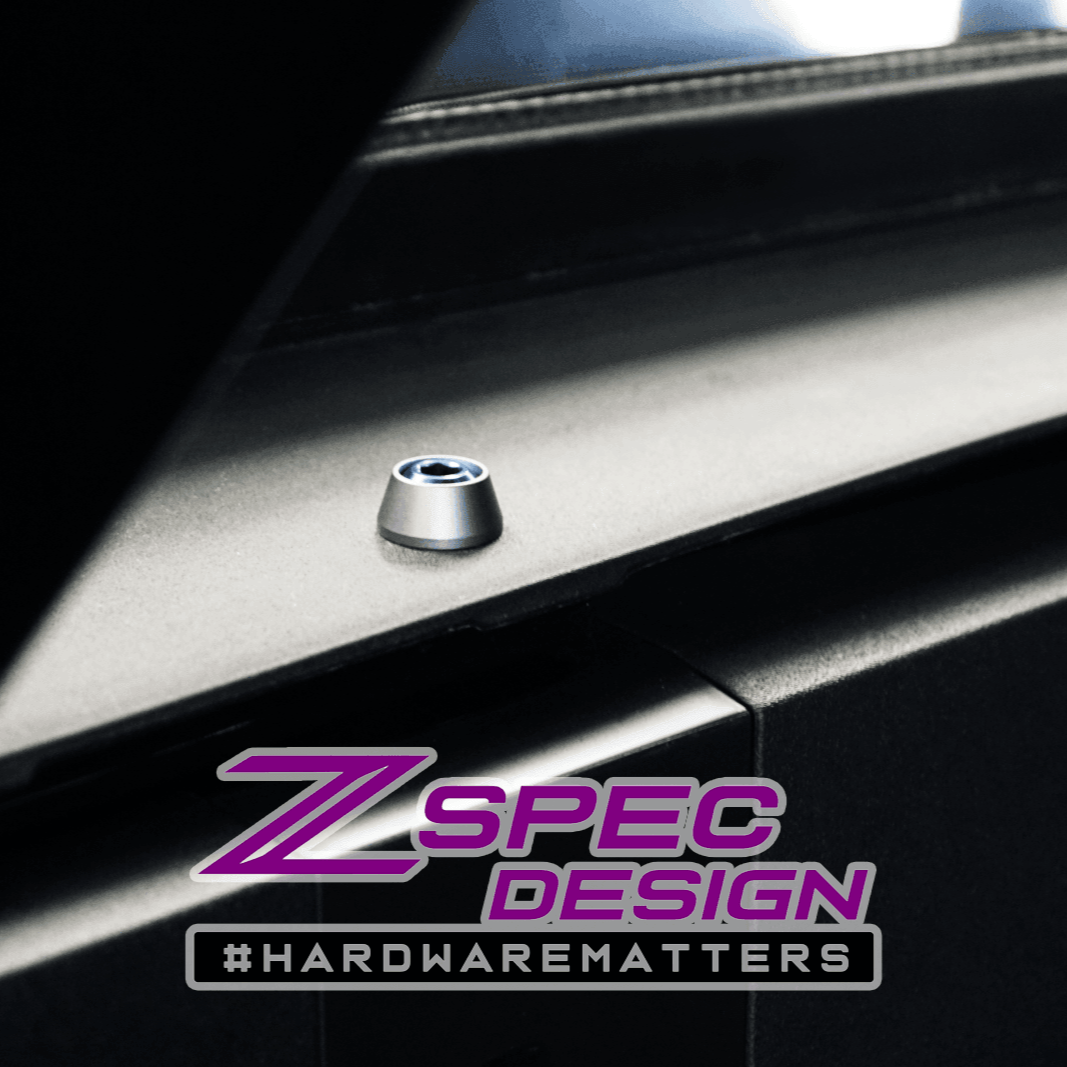 ZSPEC Interior Dress Up Bolts® Fastener Kit for 21+ Ford Bronco 2.7L, Titanium & Billet